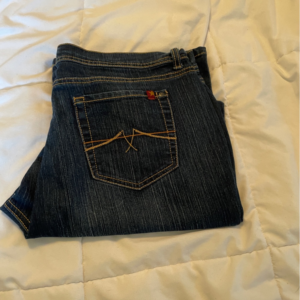 Jeanstar flare dark rinse size 14P jeans